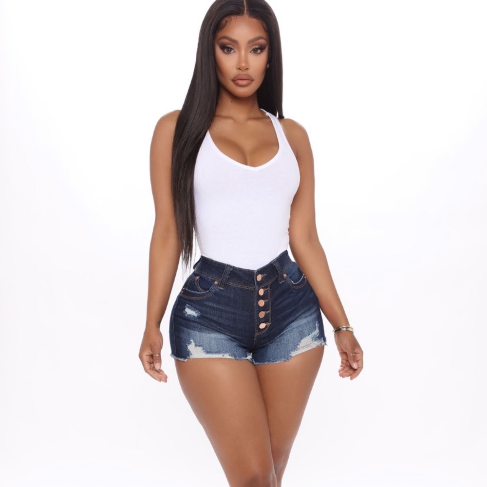 Fashionnova Booty Lifting Denim Shorts